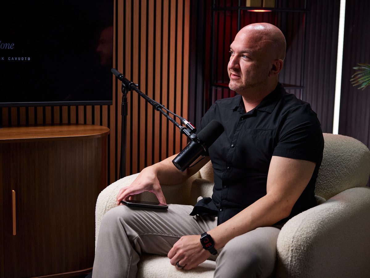 Nick Cavuoto in the studio.